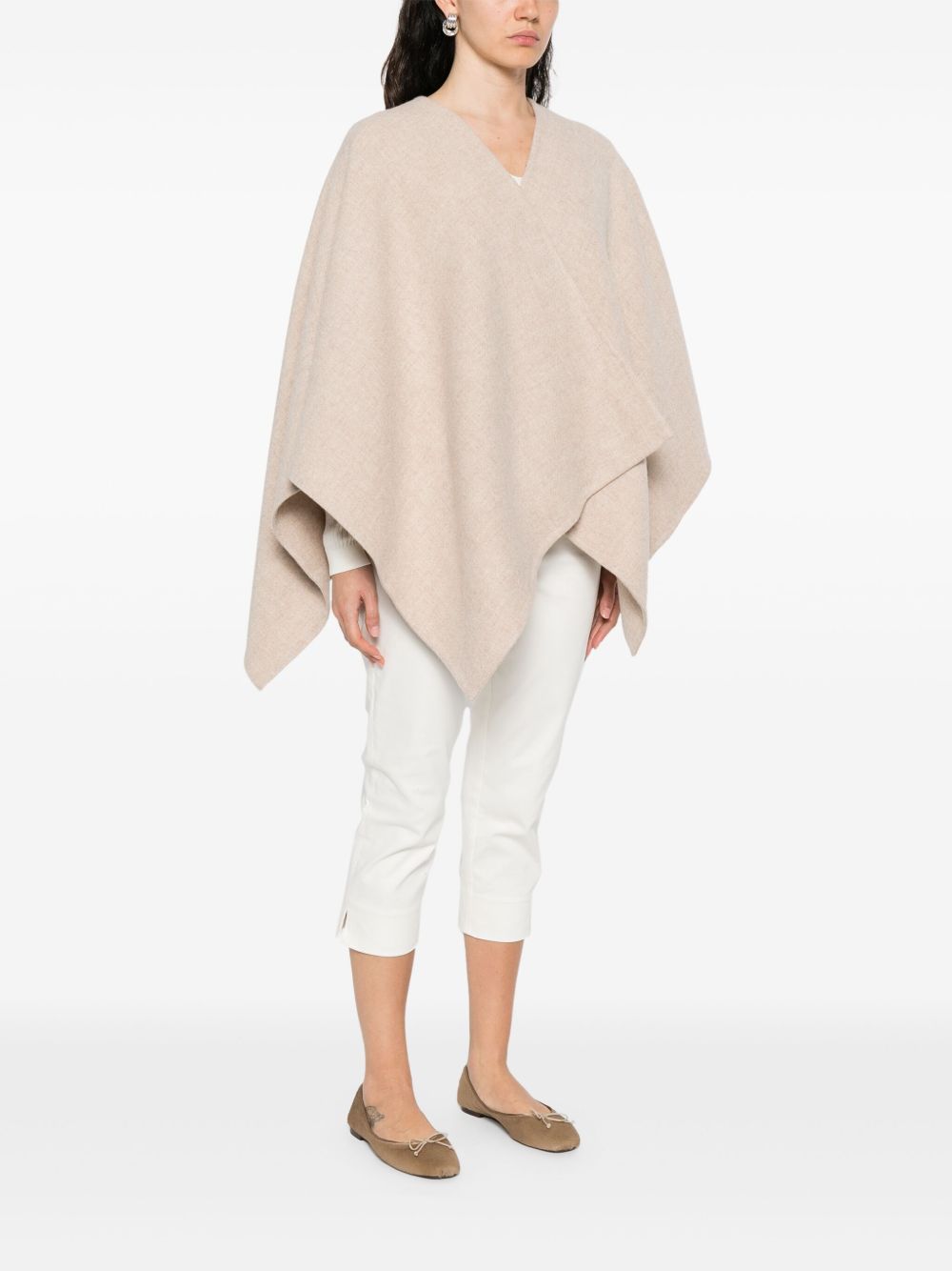 Max Mara Scarfs Beige Alpaca Poliammide Lana