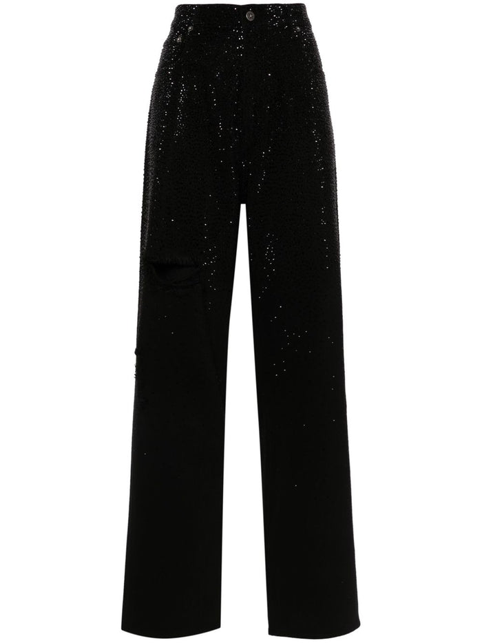 Golden Goose Trousers Black 100 Cotton