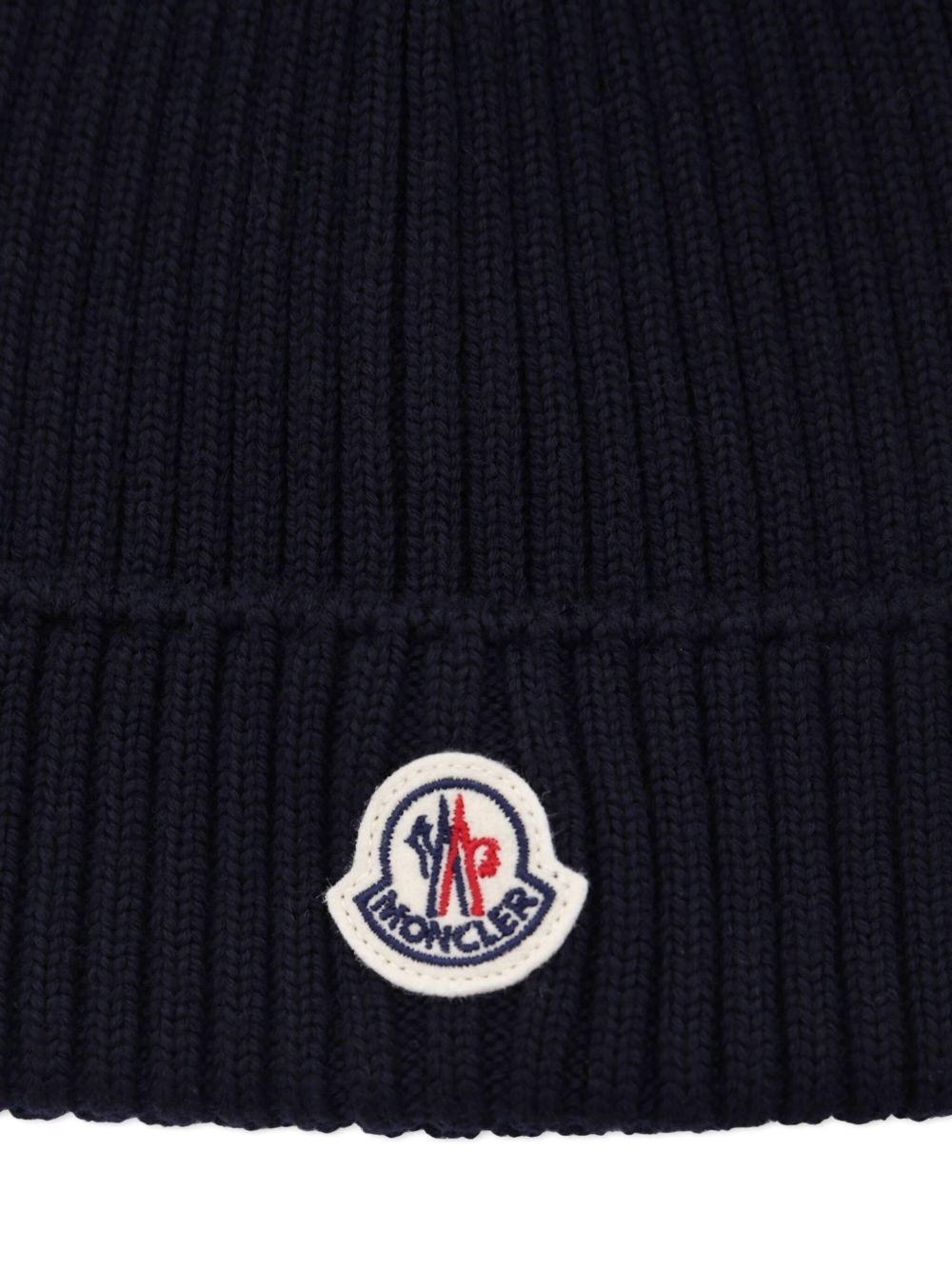 Moncler Hats Navy Blue Virgin Wo