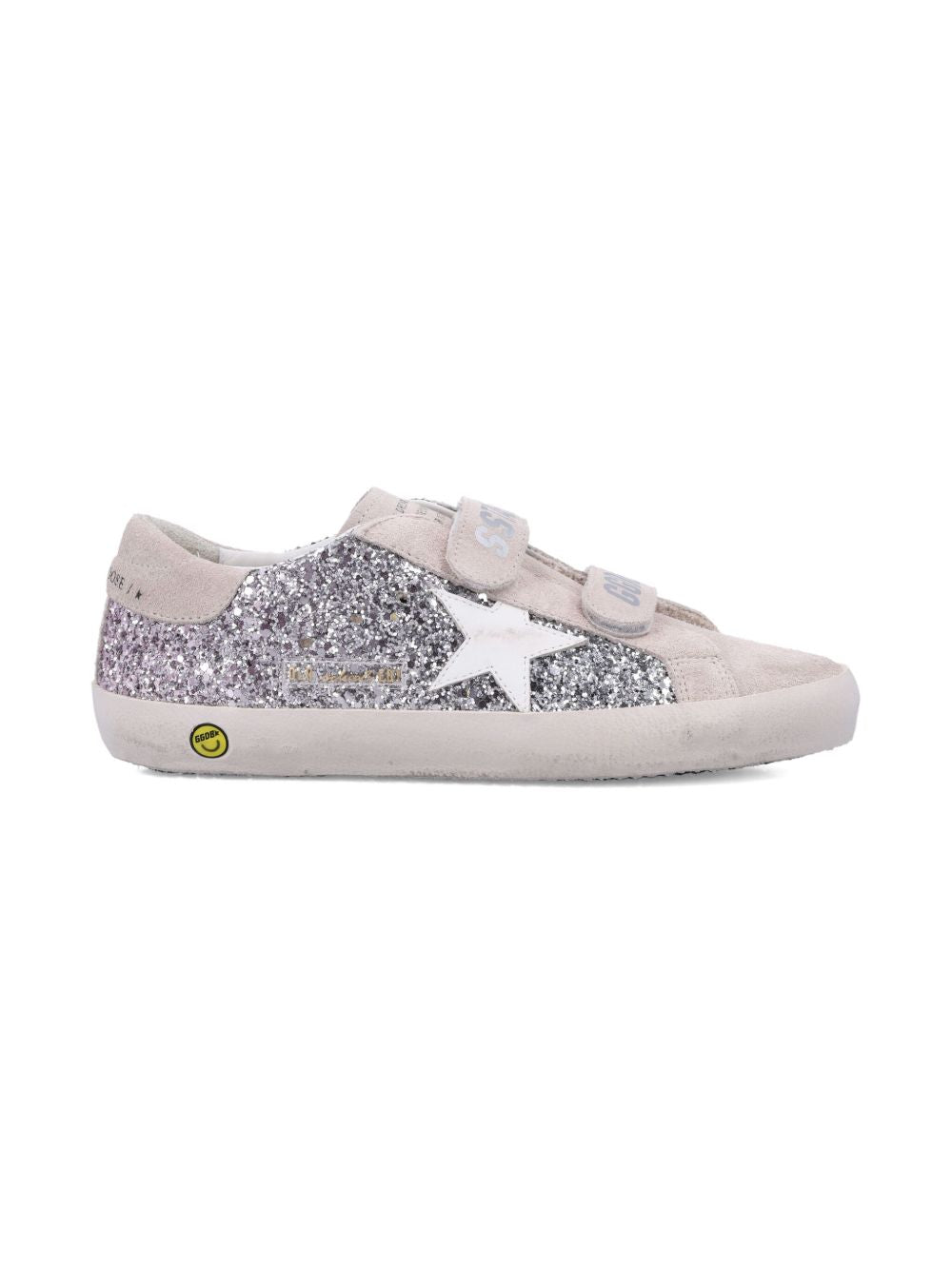 GOLDEN GOOSE KIDS Flat shoes Silver/pink/white/grey Leathe Rand Out.mat