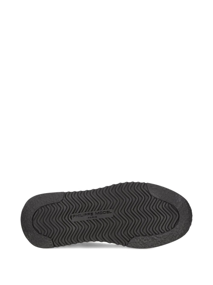 Philippe Model Flat Shoes Gris Blanc Leathe Rand Out.mat
