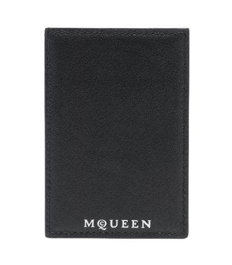 Alexander McQueen Wallets Black Lea