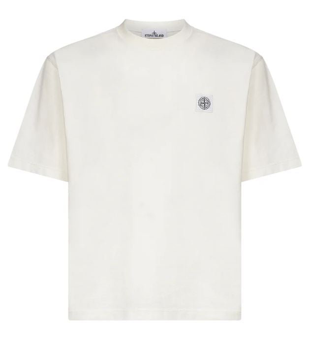 Stone Island T-Shirts And Polos White