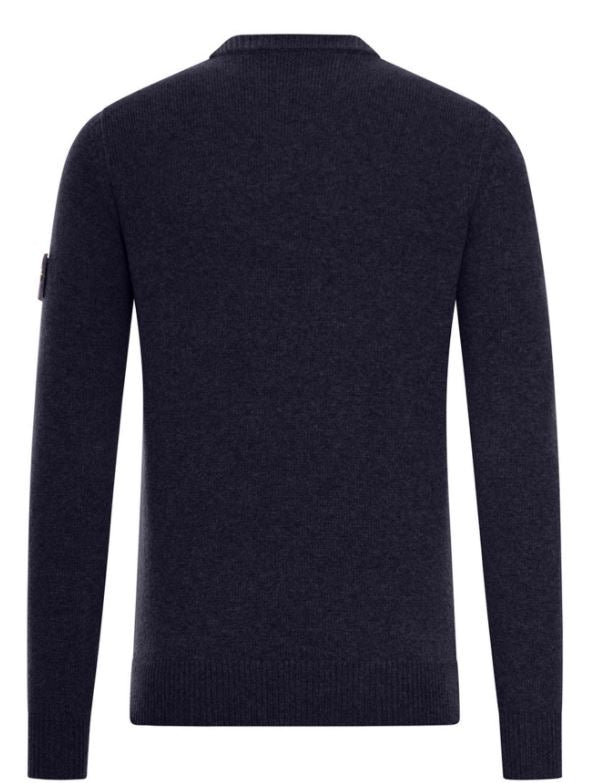 Stone Island Sweaters Blue Lana Poliamide