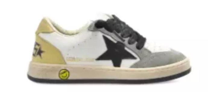 GOLDEN GOOSE KIDS Flat shoes White/light Green Fab Oth Mat