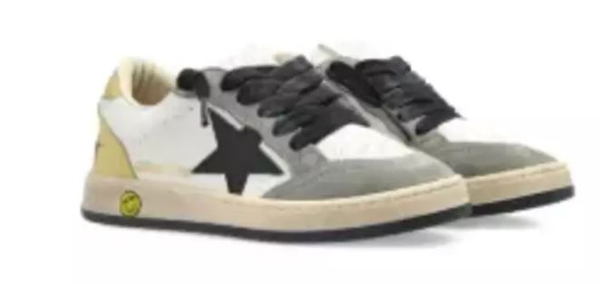 GOLDEN GOOSE KIDS Flat shoes White/light Green Fab Oth Mat