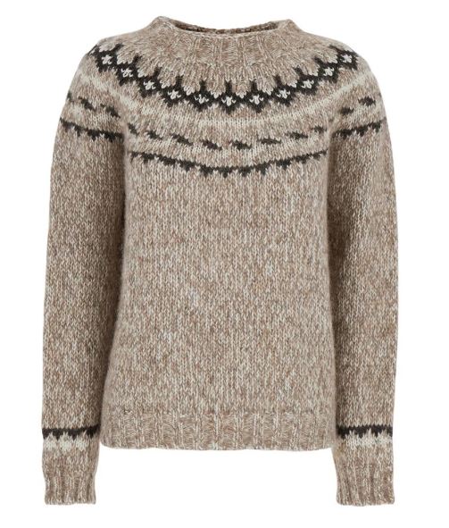 Parosh Sweaters Sand Alpaca Pl Wo Ws