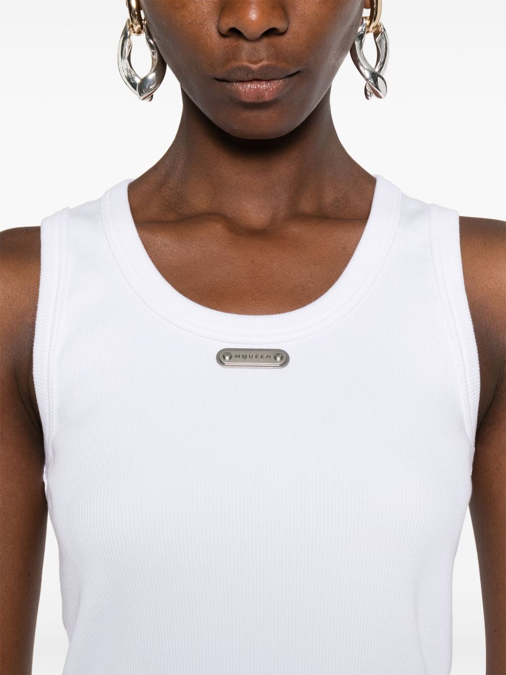 Alexander McQueen Sweaters Optical White Co Ea