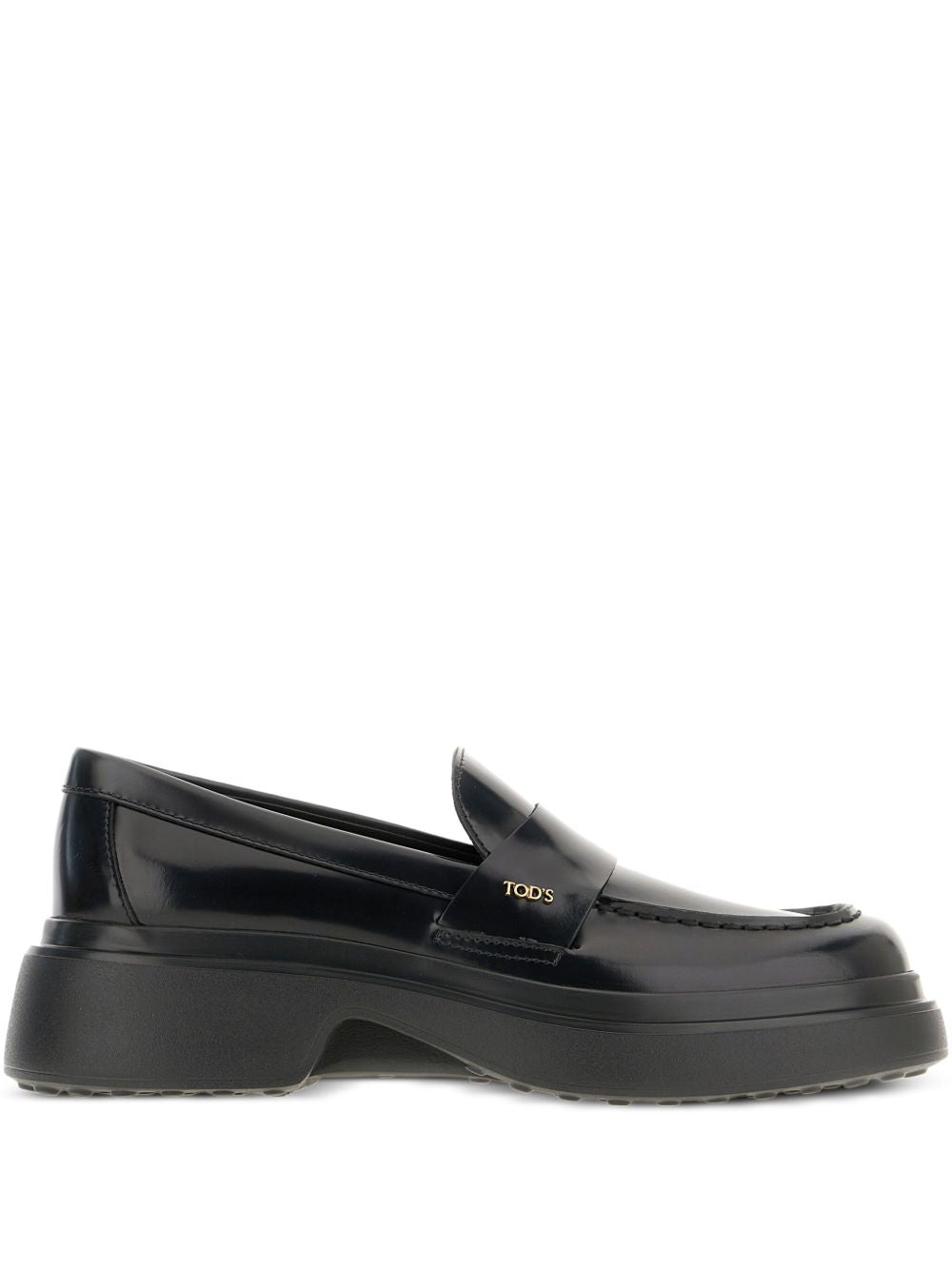 Tods Flat Shoes Black Leathe Rand Out.mat