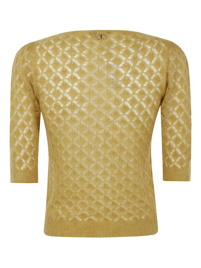 Twin-Set Sweaters Mustard Pa Mohair Wo