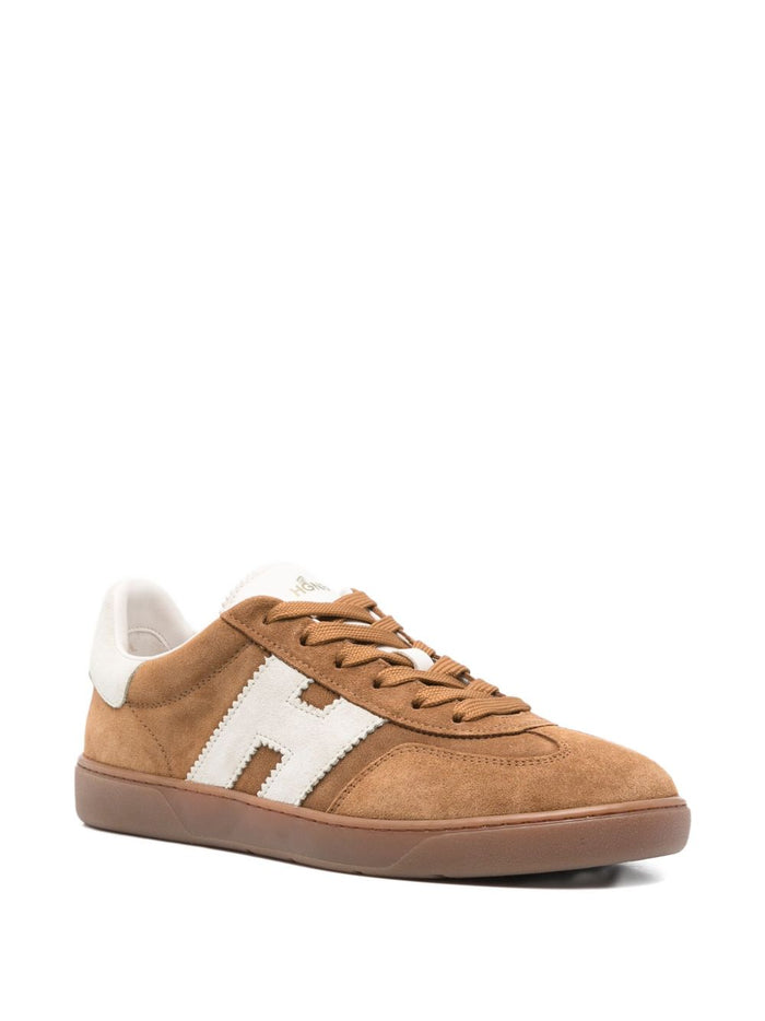 Hogan Flat Shoes Tan Suede