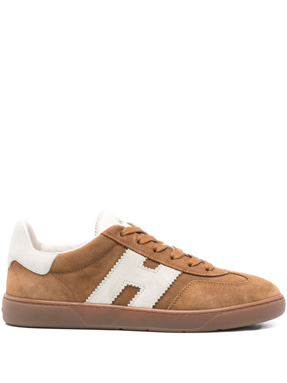 Hogan Flat Shoes Tan Suede