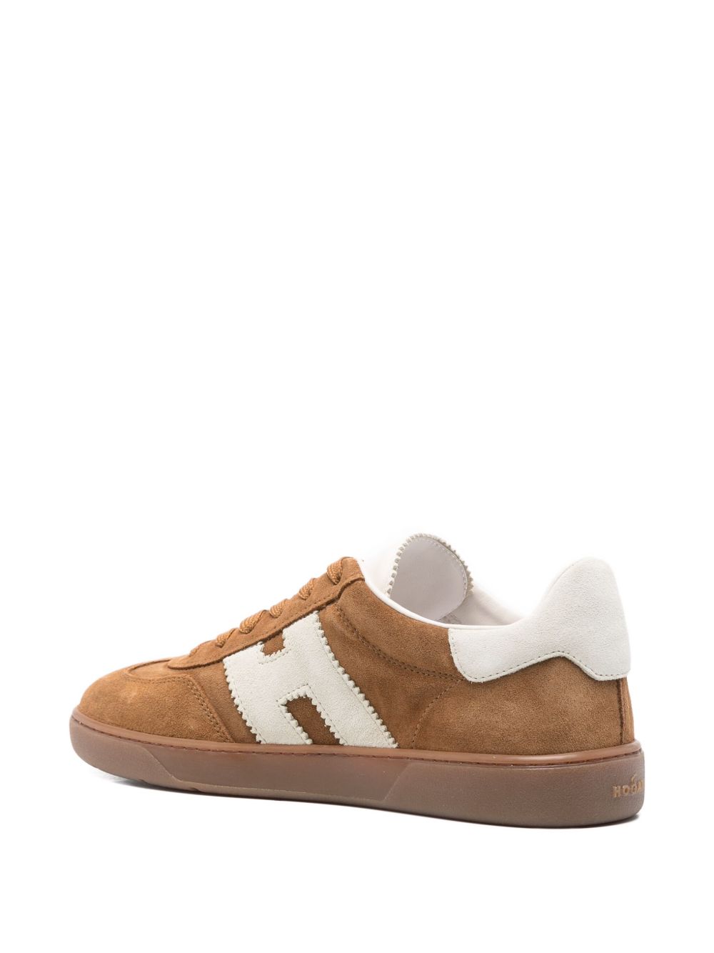 Hogan Flat Shoes Tan Suede