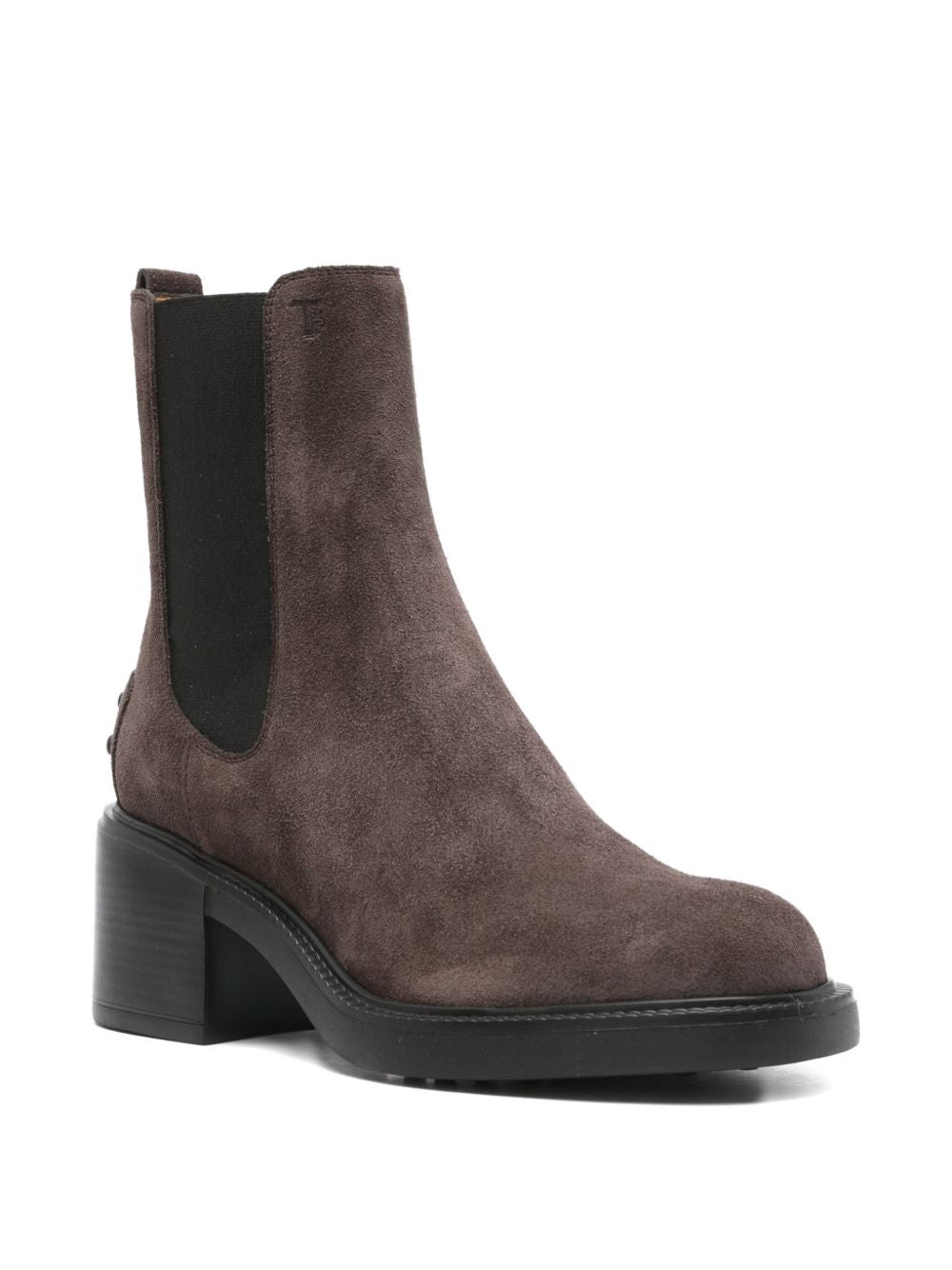 Tods Flat Shoes Taupe Suede Leather Upper