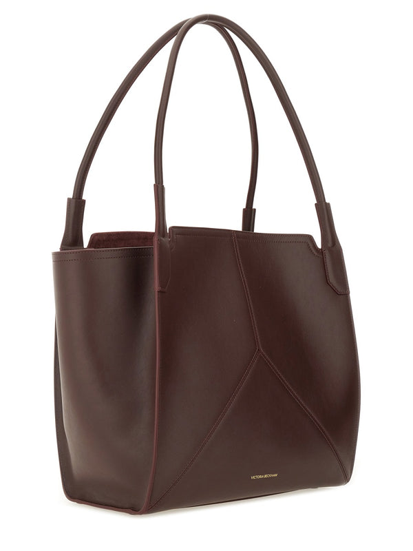 Tote Bag Victoria Bordeaux Calf - Bos Taurus (farmed) Shoulder
