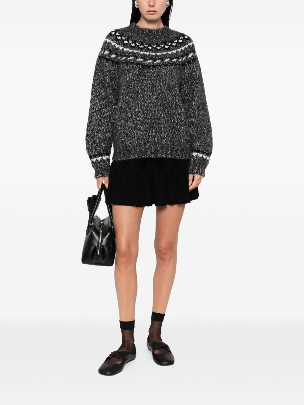 Parosh Sweaters Grey Alpaca Pl Wo Ws