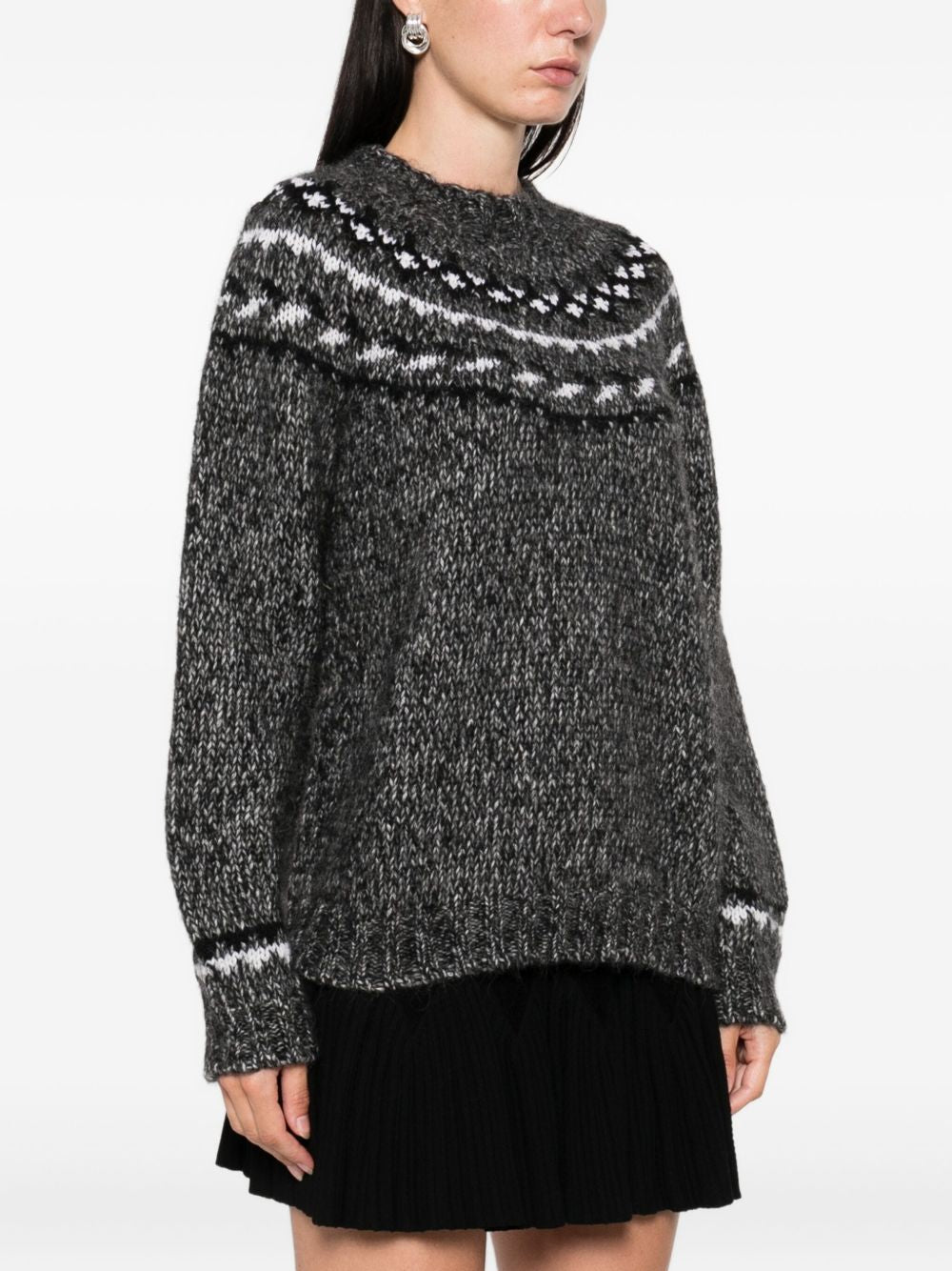 Parosh Sweaters Grey Alpaca Pl Wo Ws