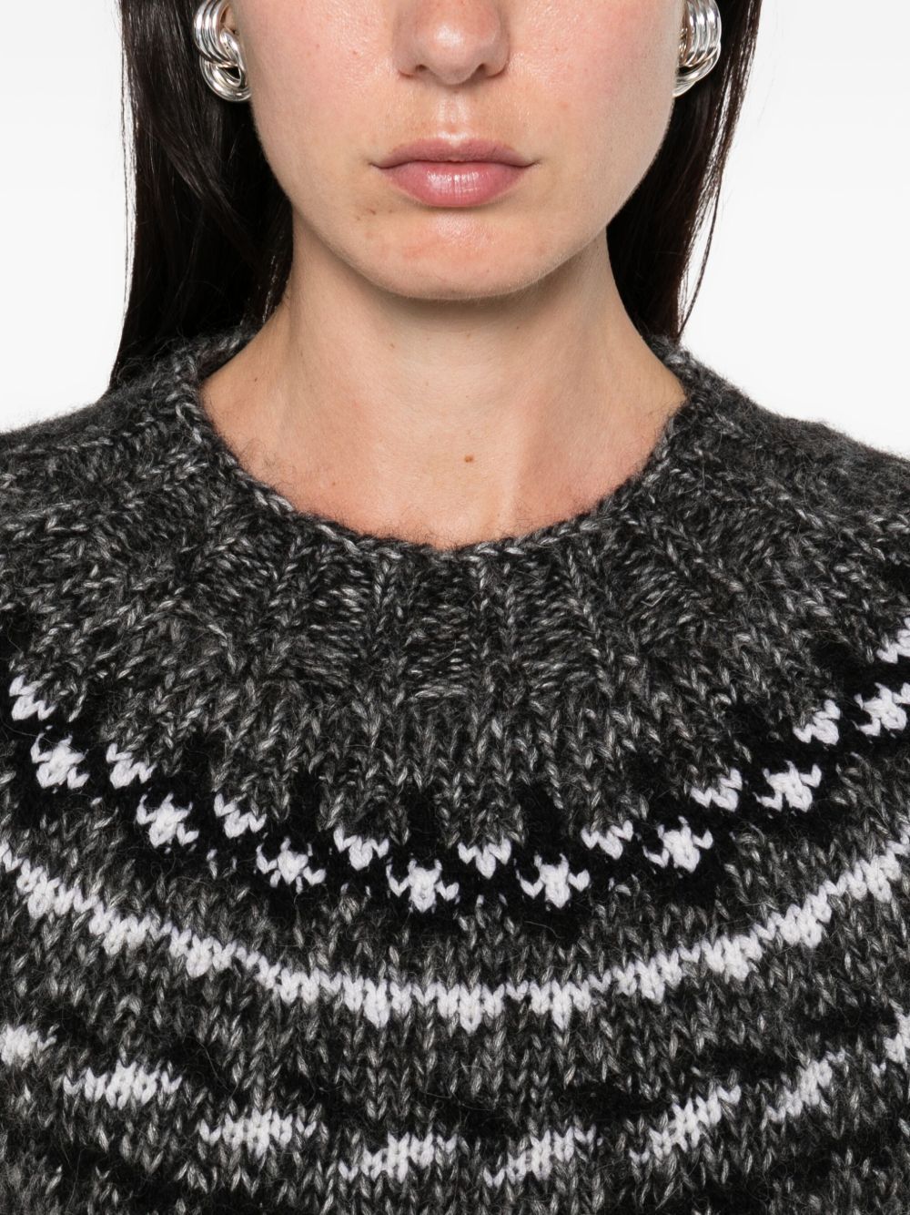 Parosh Sweaters Grey Alpaca Pl Wo Ws