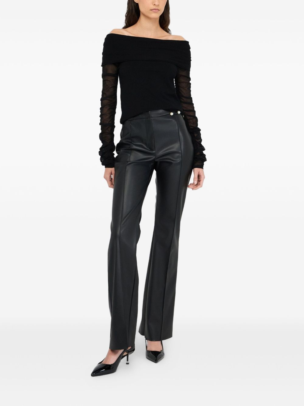 Liu Jo Black Sweaters Viscosa Poliestere