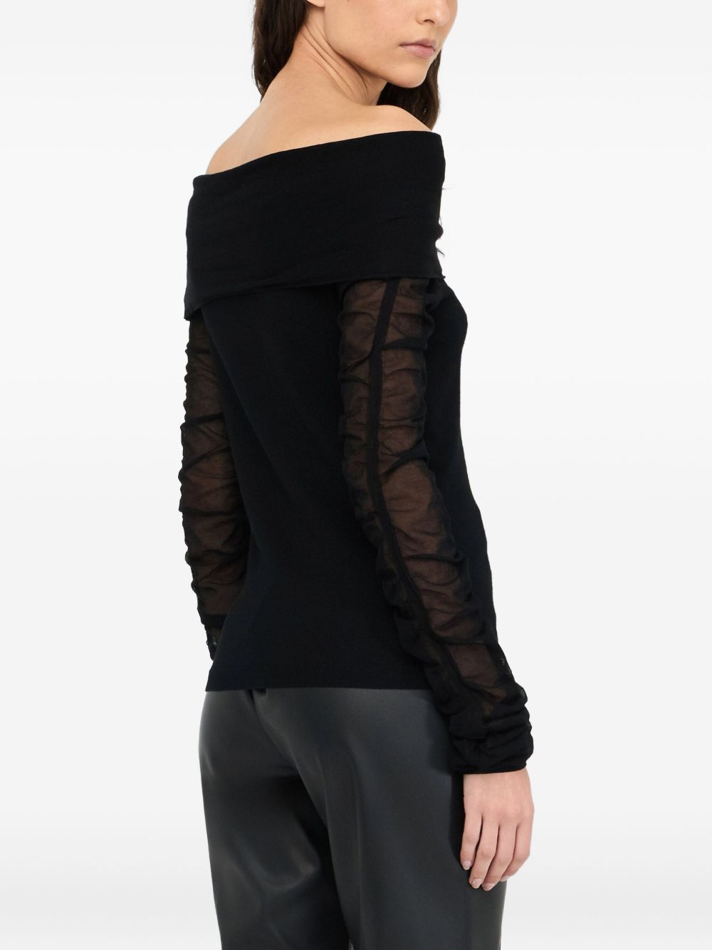Liu Jo Black Sweaters Viscosa Poliestere