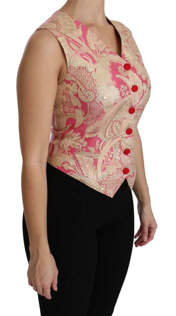 Dolce & Gabbana 45% Silk vest in pink