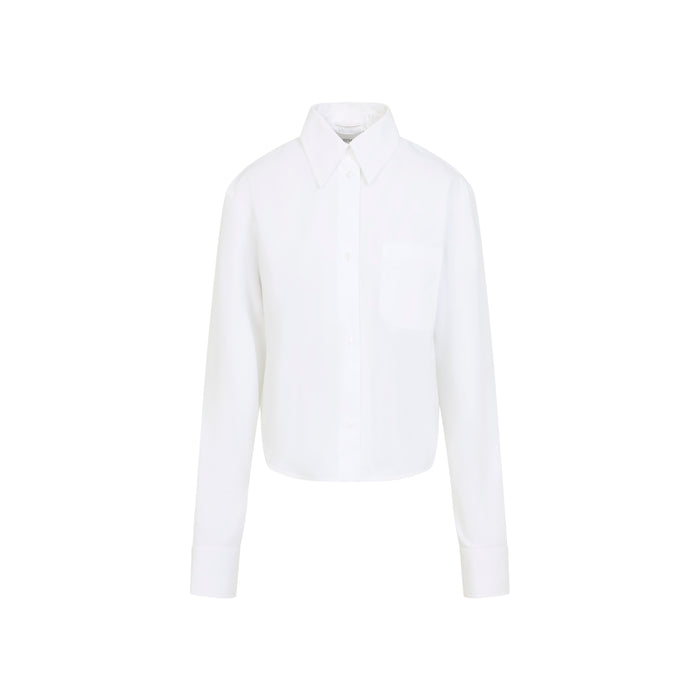 Ceppo Shirt White Cotton Polyester