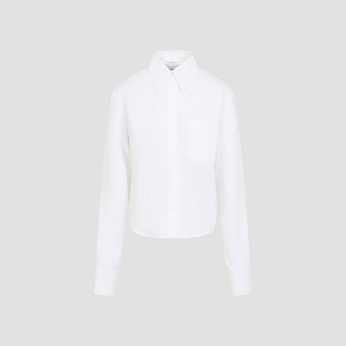 Ceppo Shirt White Cotton Polyester