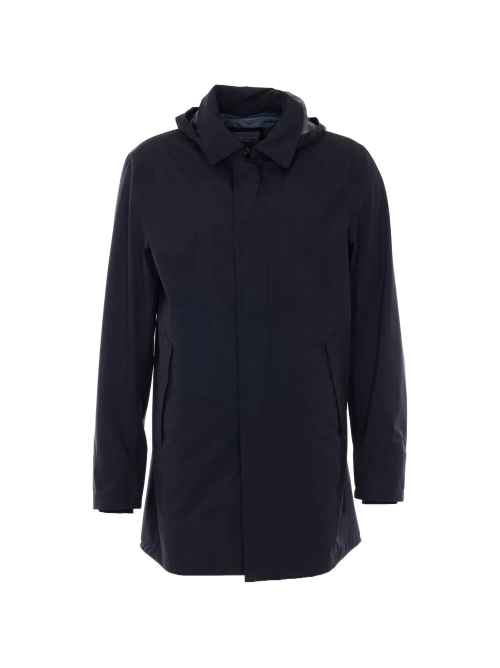 Raincoat Black Polyester Coat