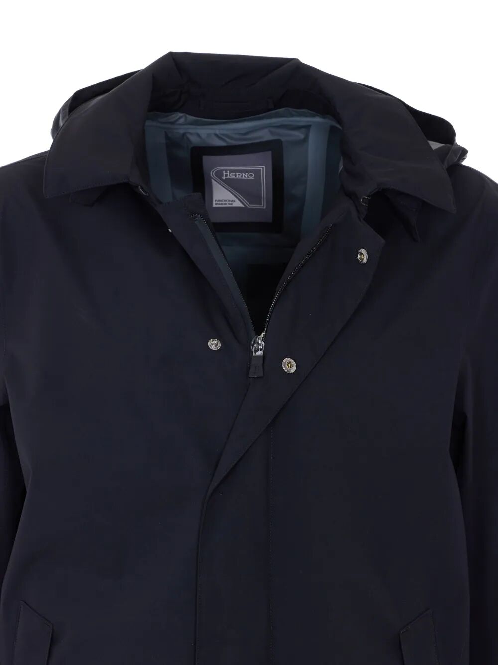 Raincoat Black Polyester Coat