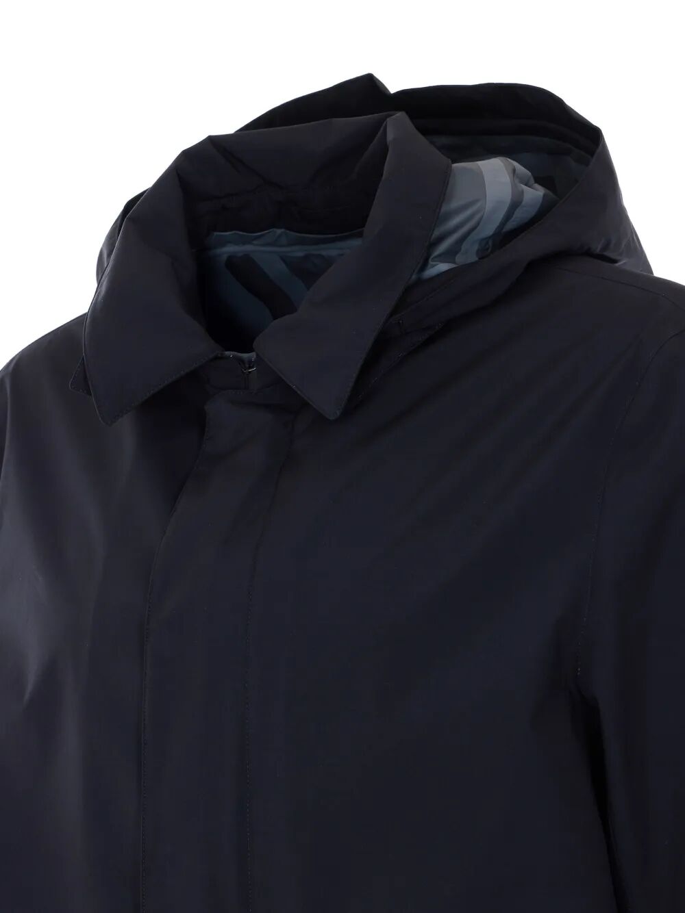 Raincoat Black Polyester Coat