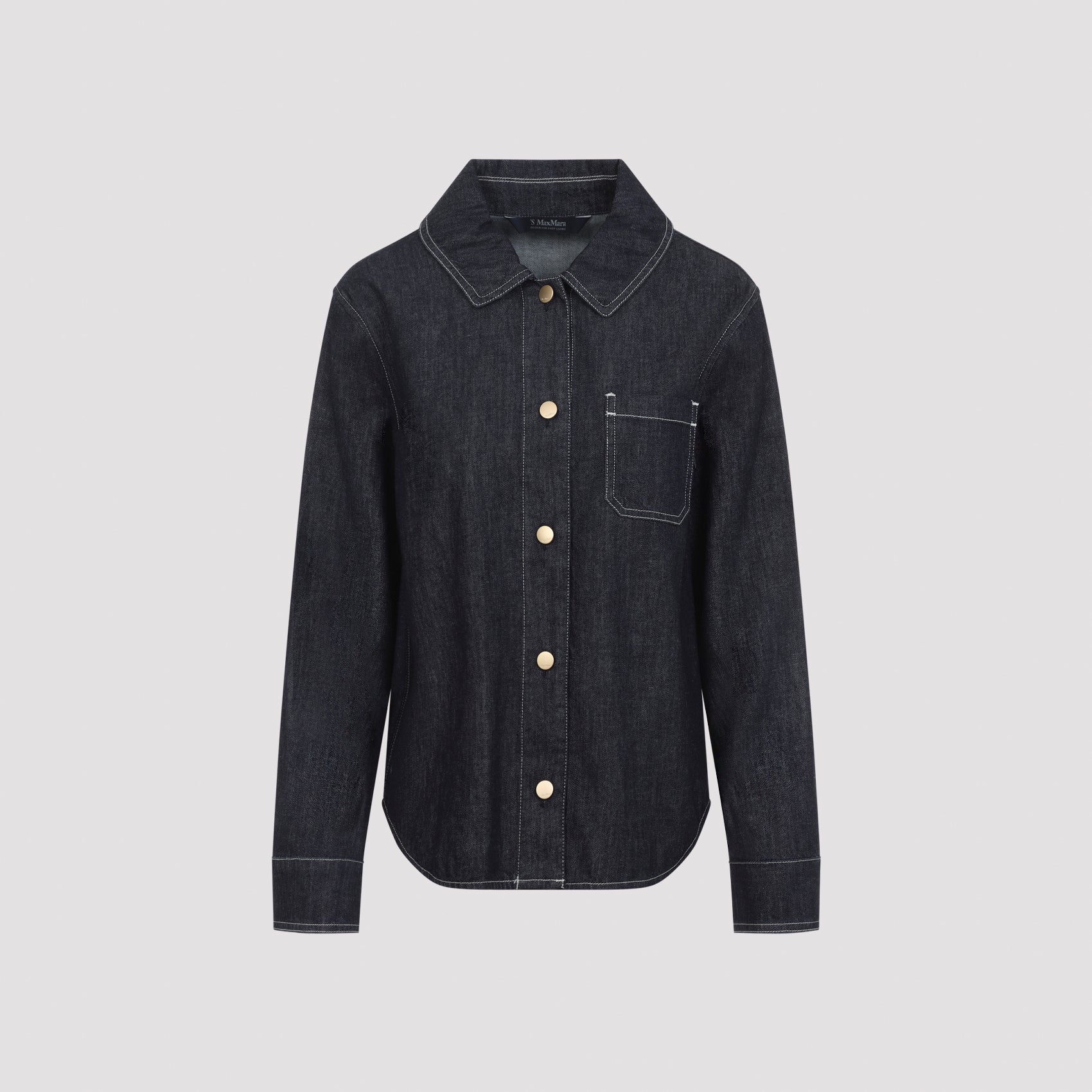 Enfasi Shirt Blue Cotton Kapok