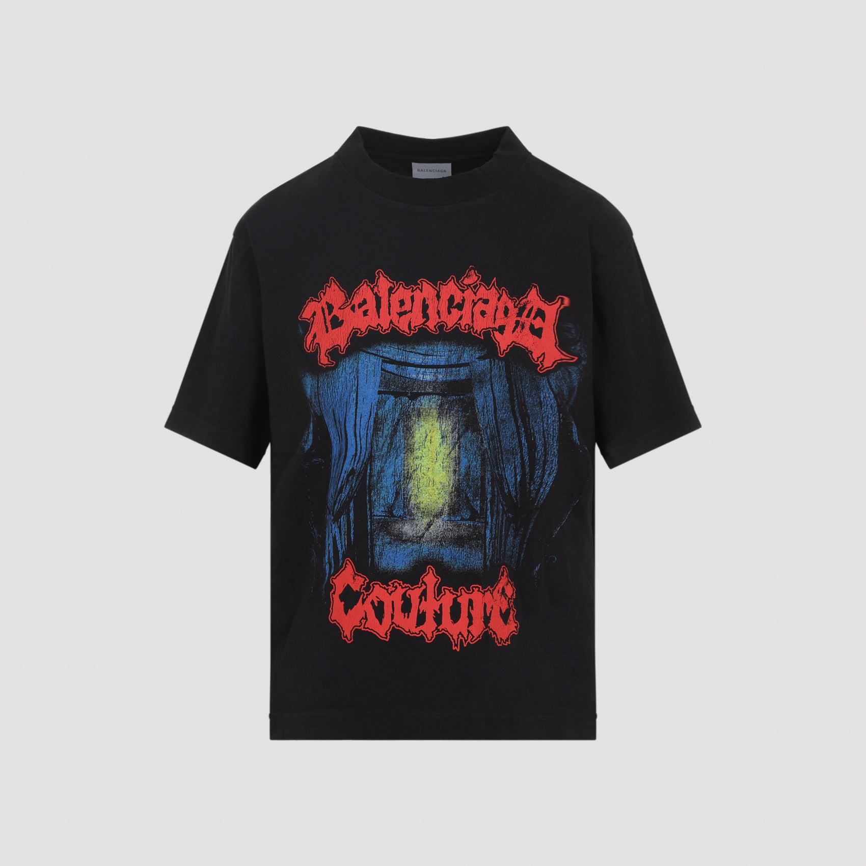 Medium Fit T-shirt Black Cotton Tshirt