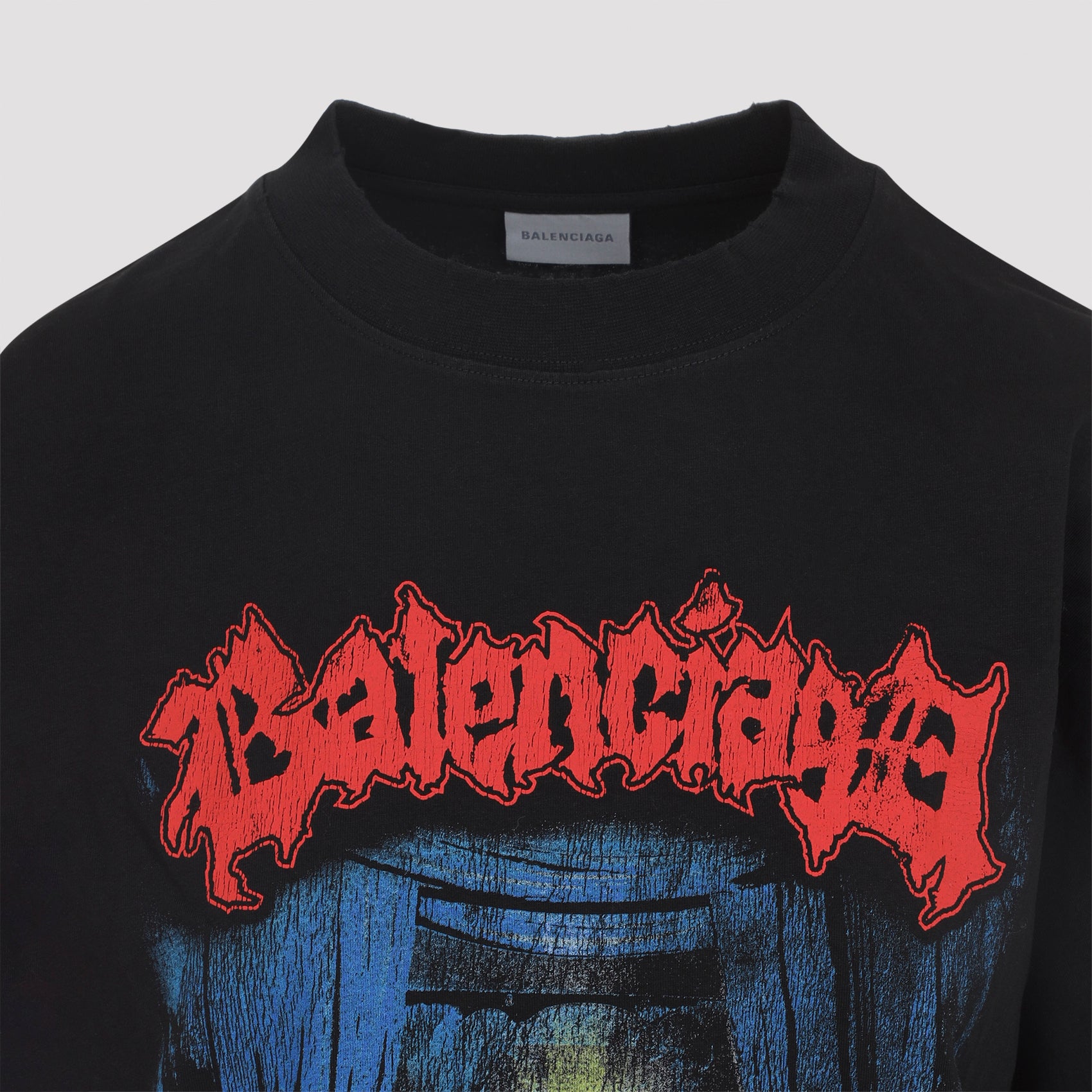 Medium Fit T-shirt Black Cotton Tshirt