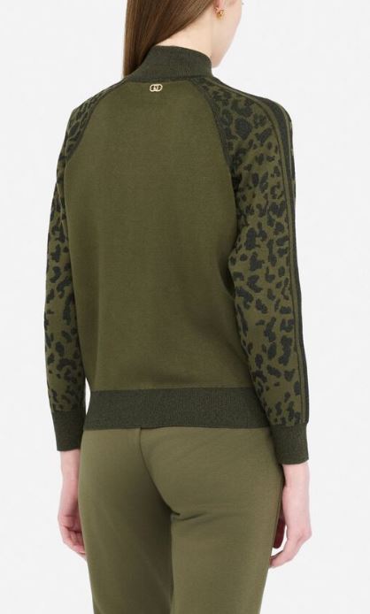 LIU JO SPORT Sweaters Green Viscosa Po Poliestere