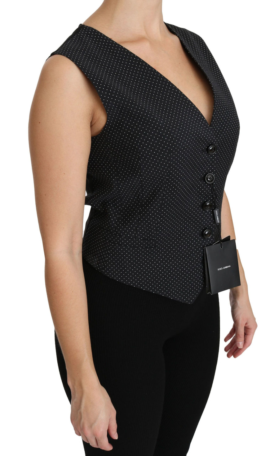 Dolce & Gabbana 60% Virgin Wool blouse in black