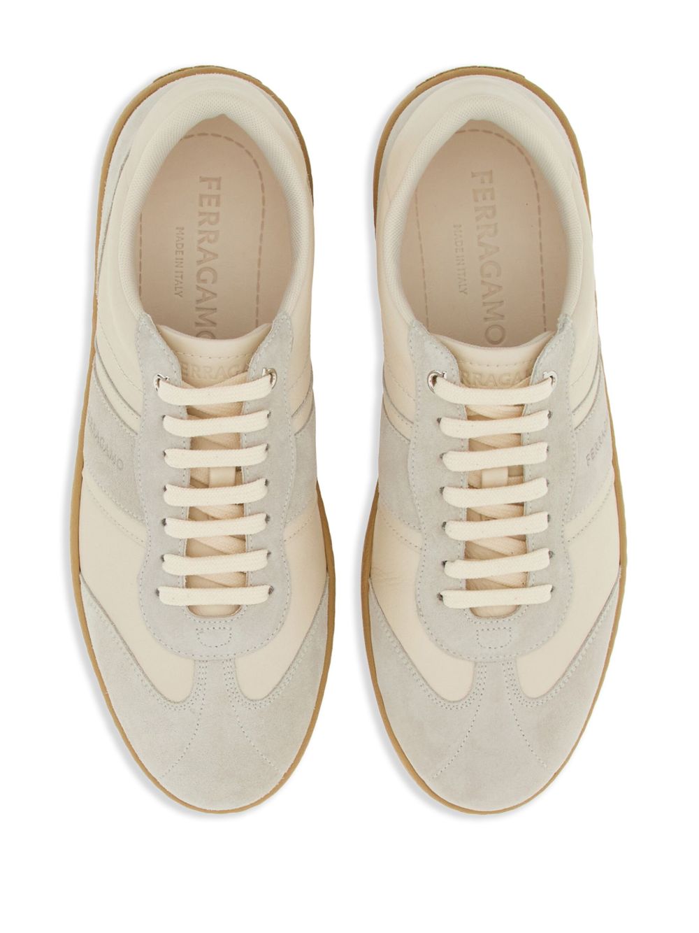 Salvatore Ferragamo Flat Shoes Lea And Rubber Sole