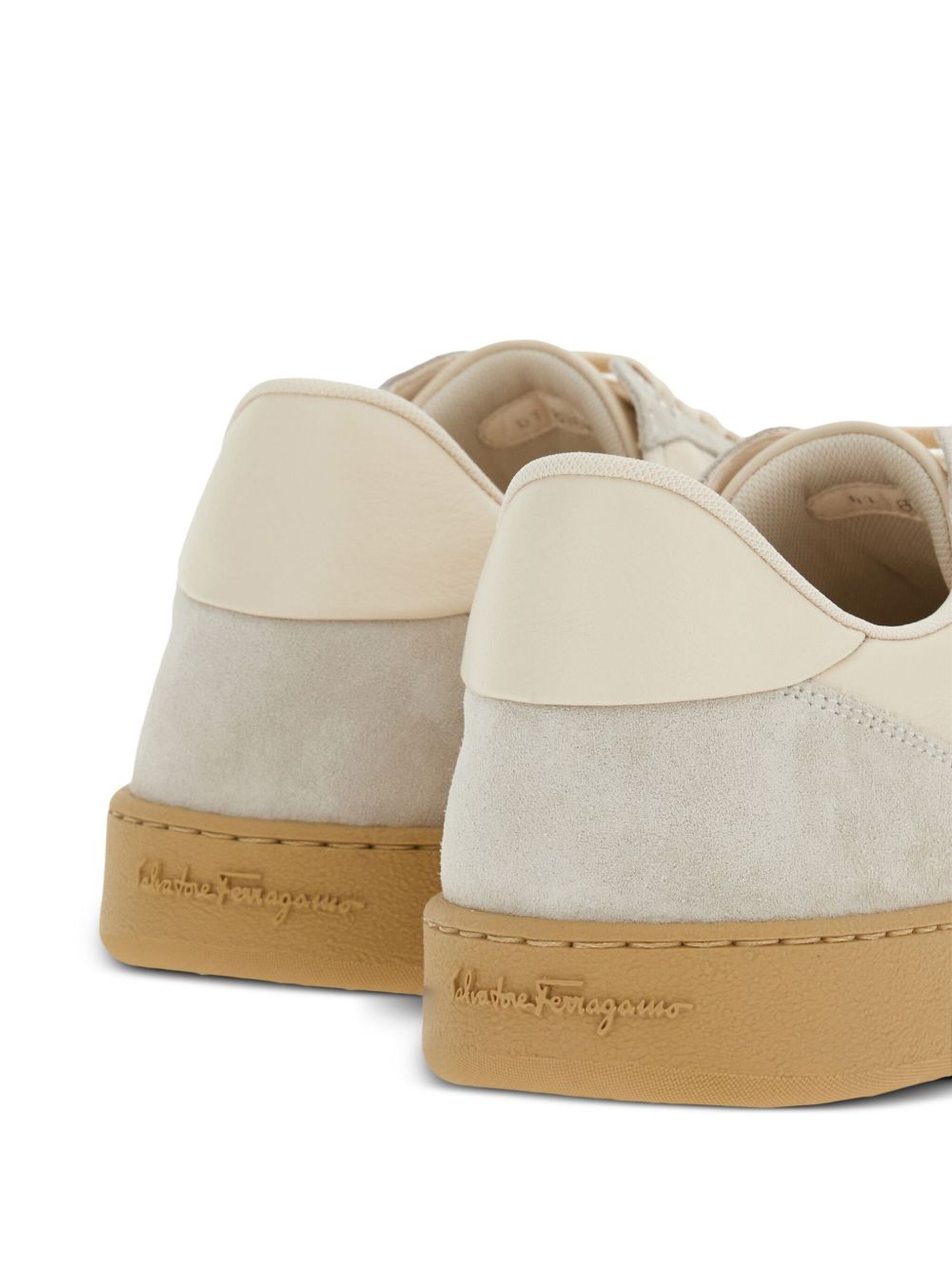 Salvatore Ferragamo Flat Shoes Lea And Rubber Sole