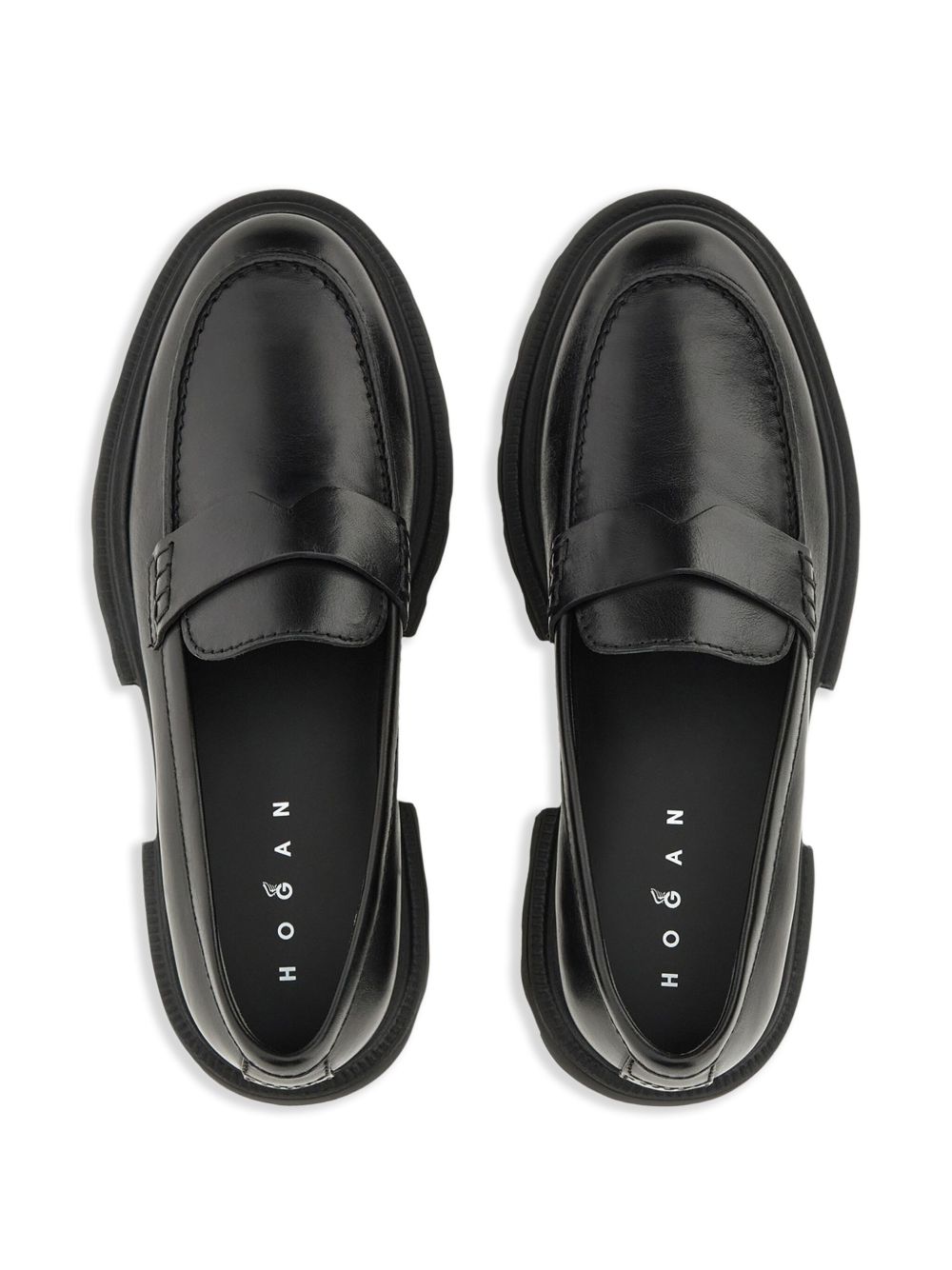 Hogan Flat shoes 100 Leather & Rubber Sole