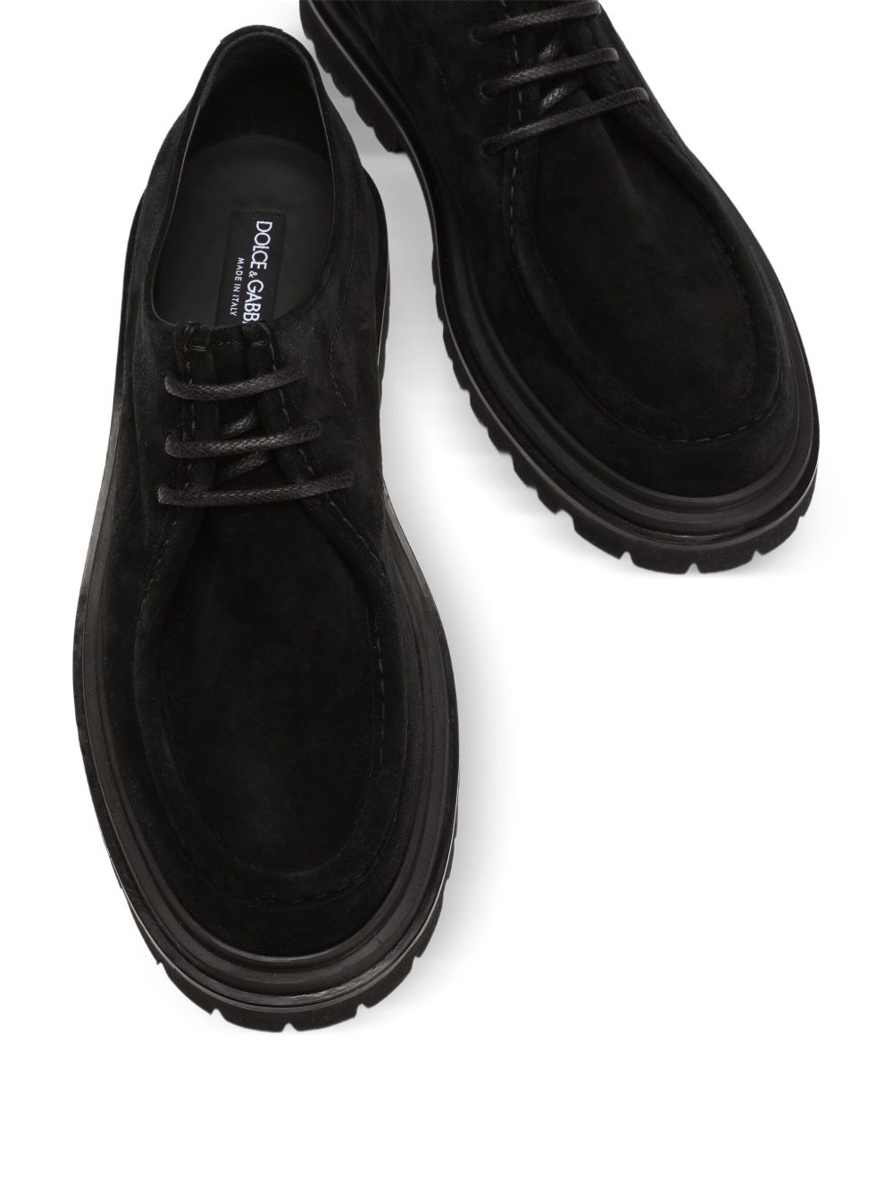 Dolce & Gabbana Flat shoes Black Leathe Rand Out.mat
