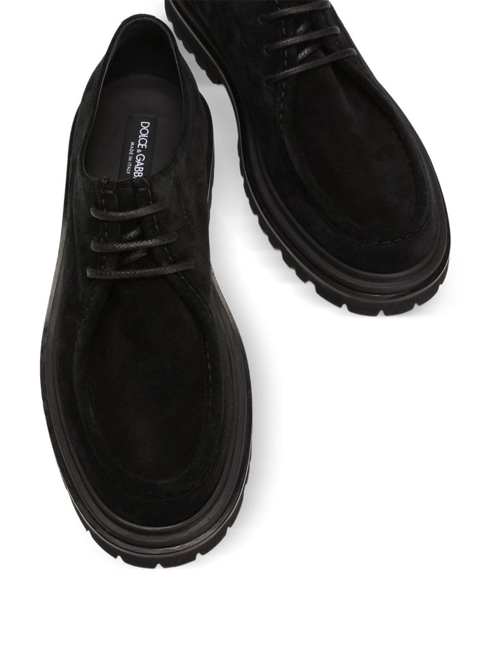 Dolce & Gabbana Flat shoes Black Leathe Rand Out.mat