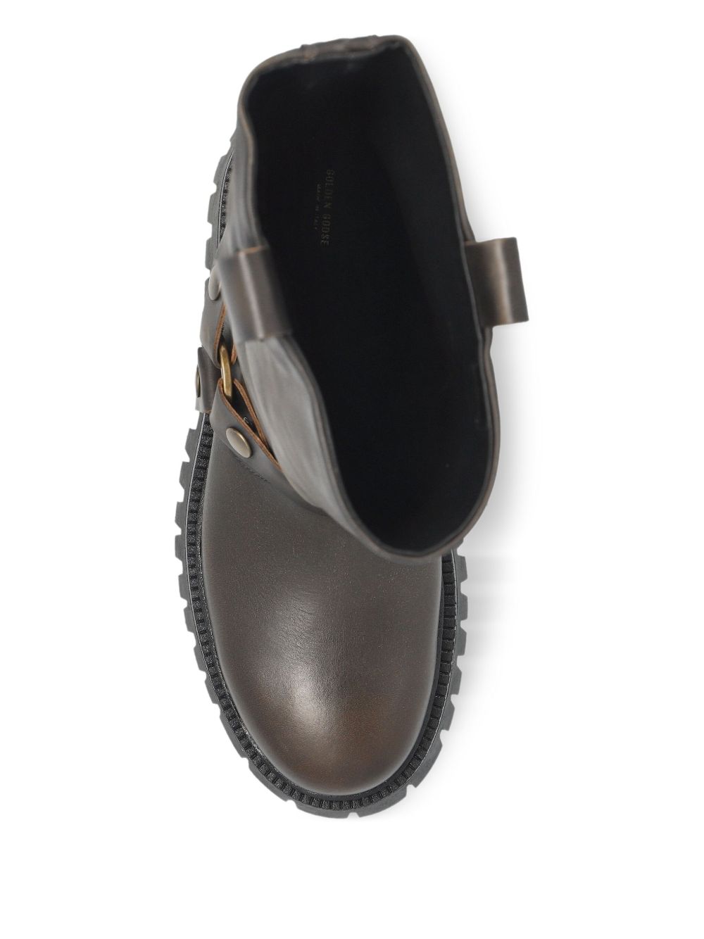 Golden Goose Flat Shoes Dark Brown Lea