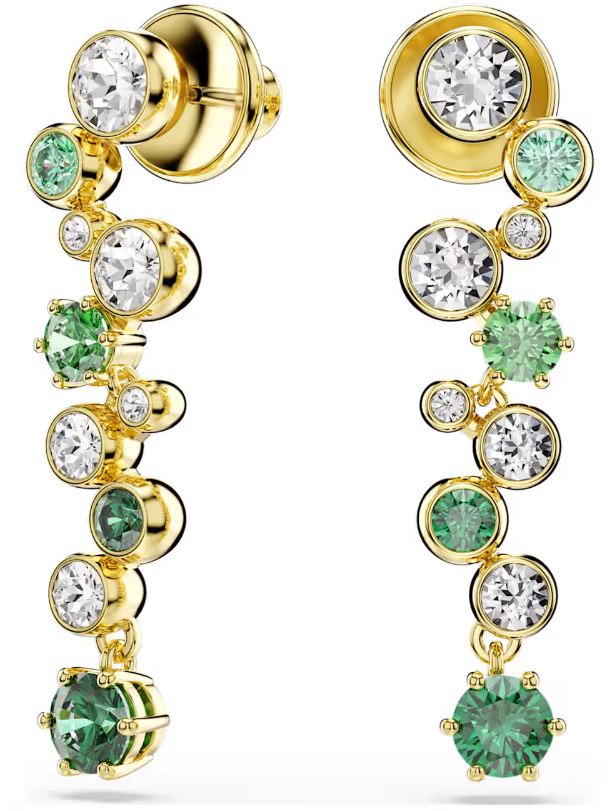 Swaroski Bijoux Gold, Green, Clear