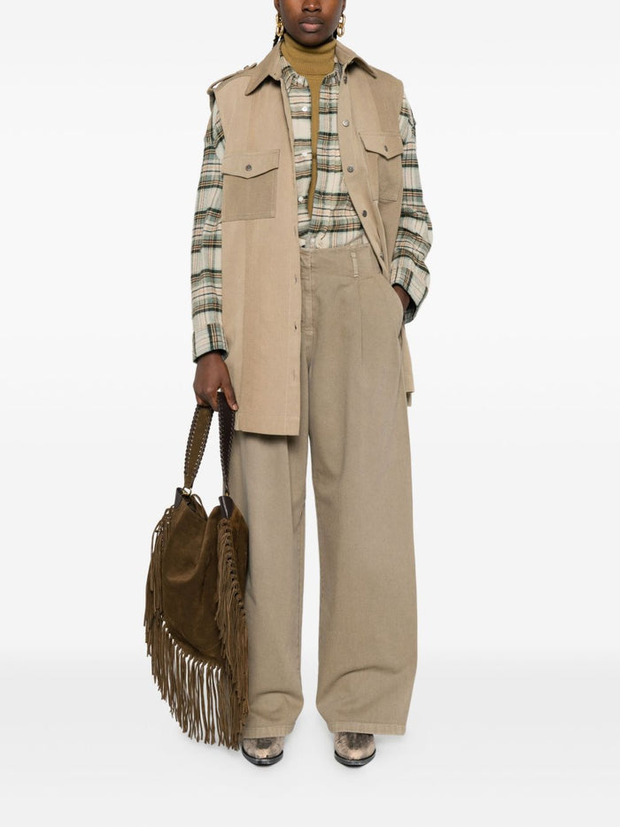 Golden Goose Trousers Pale Khaki