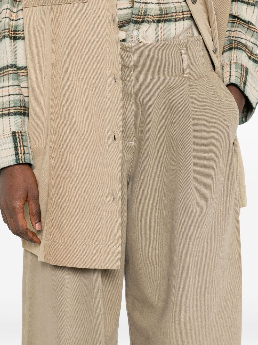 Golden Goose Trousers Pale Khaki