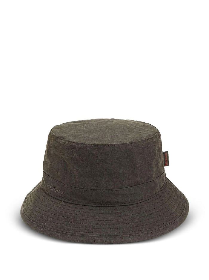 Barbour Hats Green Waxed Cotton