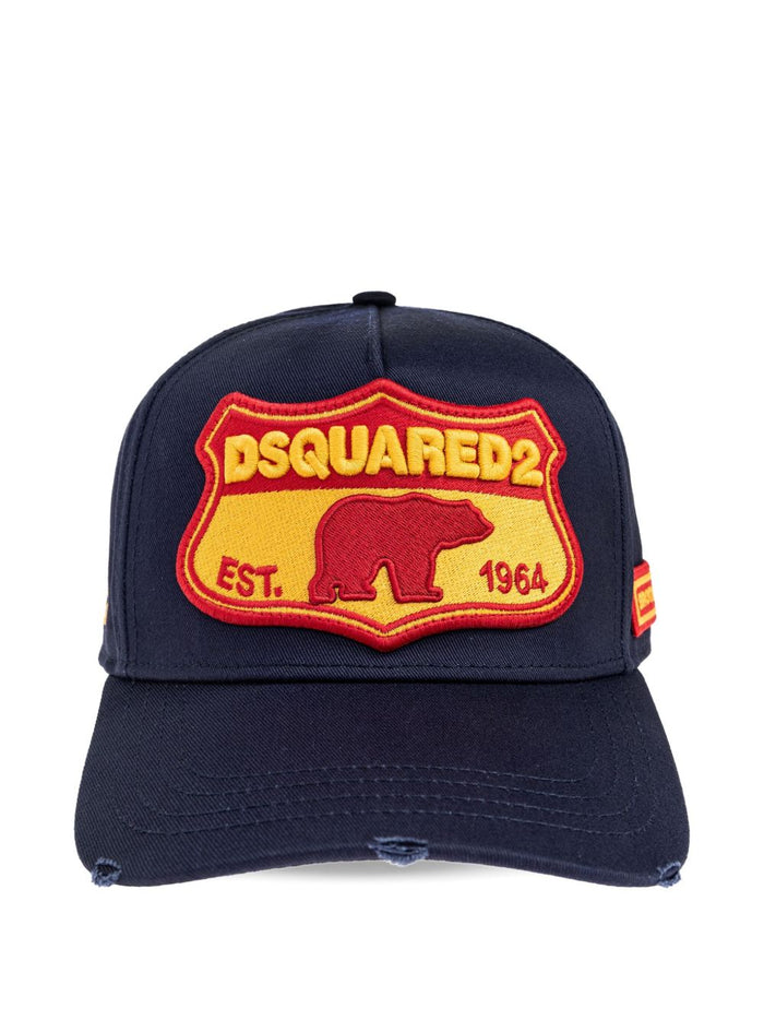 Dsquared2 Hats Blue Cotton