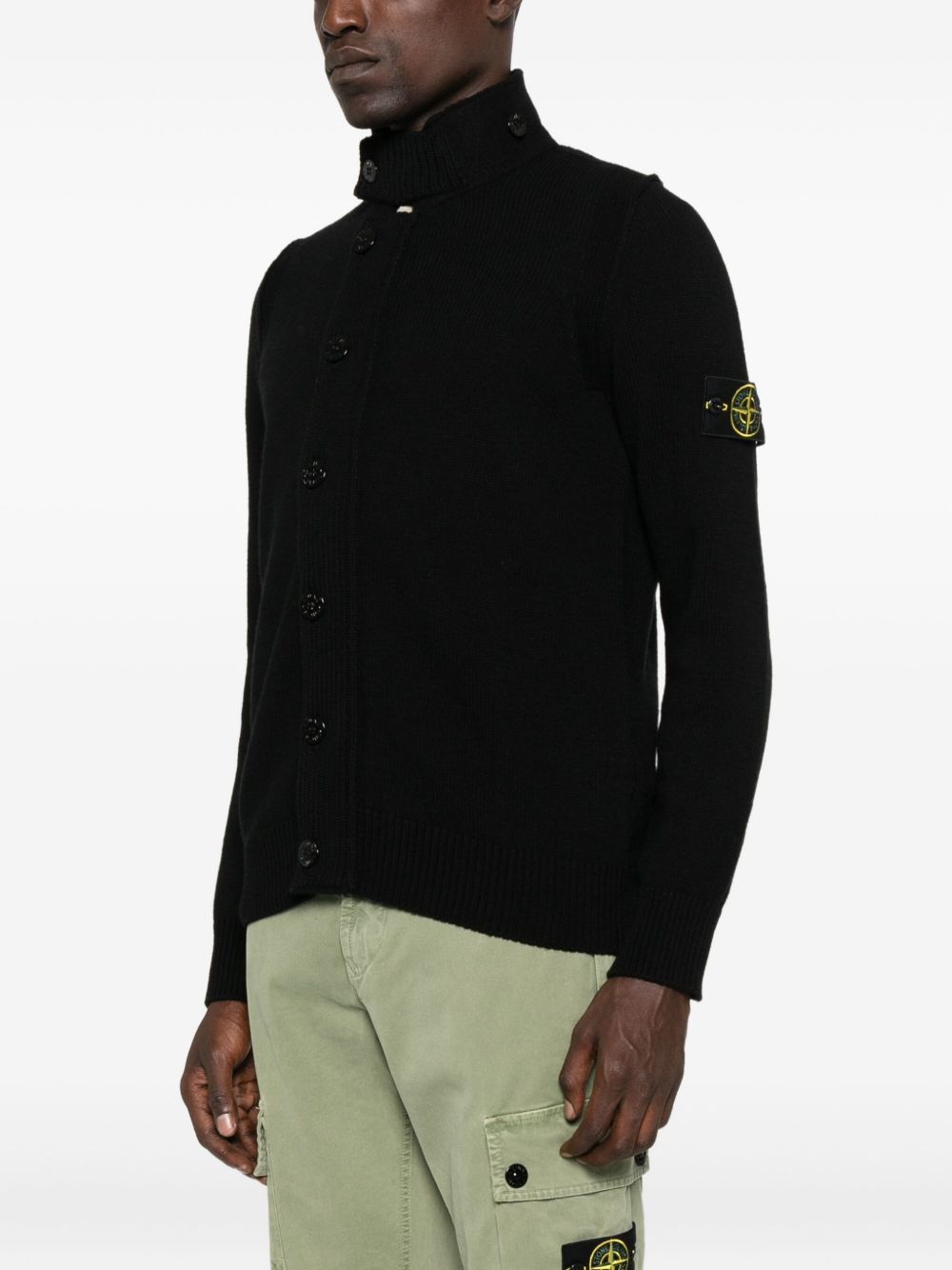 Stone Island Sweaters Black