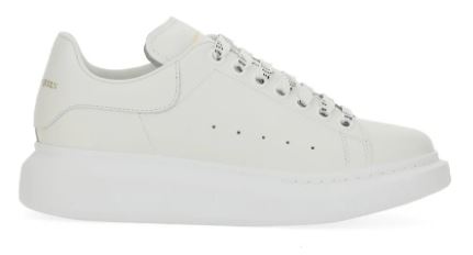 Alexander McQueen Flat shoes White Lea And Rubber Sole