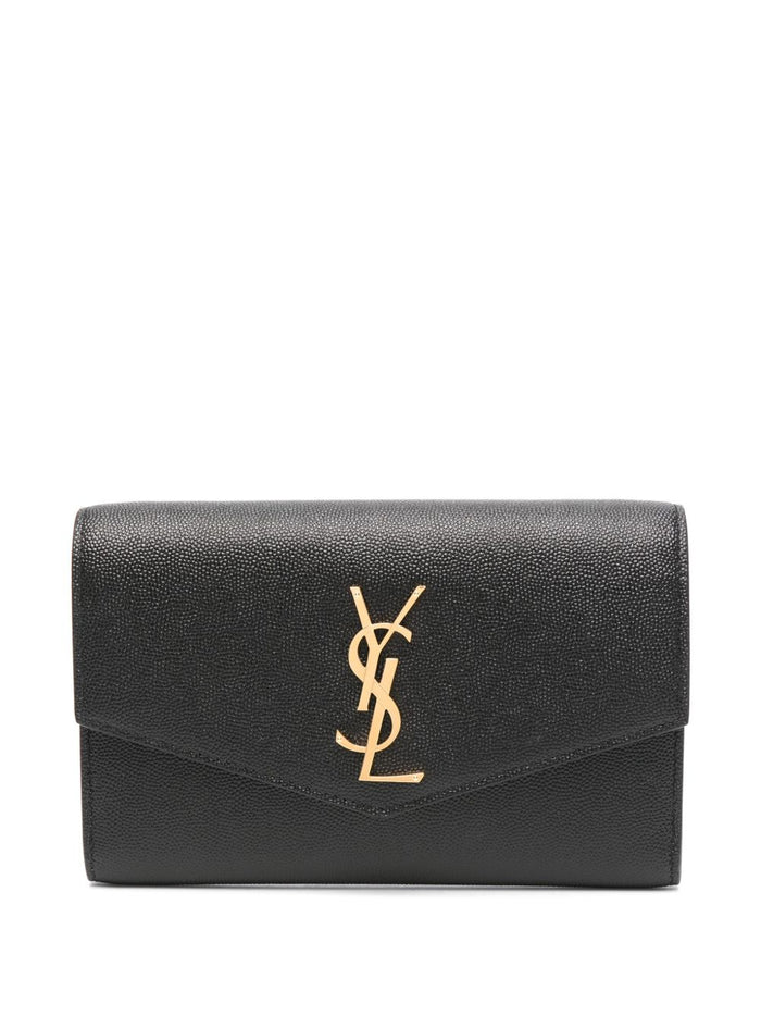 Saint Laurent Wallets Black Lea