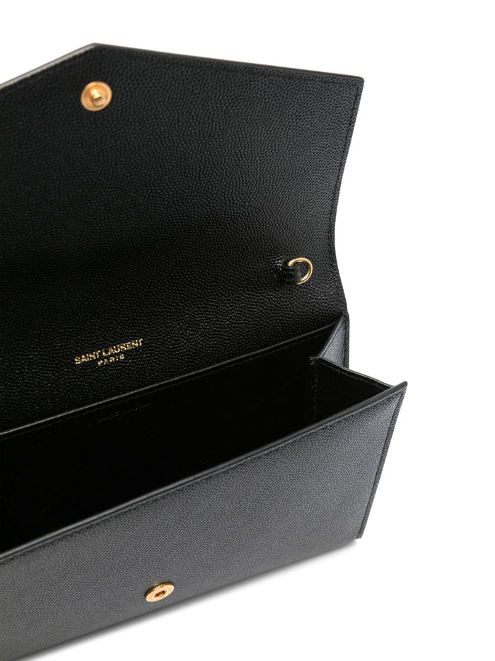 Saint Laurent Wallets Black Lea